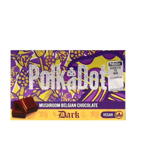 Dark Vegan Polkadot Magic Mushroom Belgian Chocolate